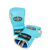 Bayoneta Premium Multilayer Horse Hair Gloves - Sky Blue/ Rose Gold