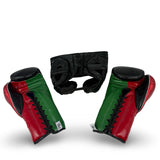 Sparring Set - Black/ Metallic Green/ Metallic Red