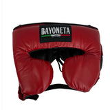 Bayoneta Professional Headgear with Cheeks - Red/ Black