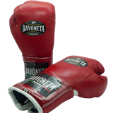 Bayoneta Premium MX - Guantes de Pelo de Caballo - Rojo/ Blanco