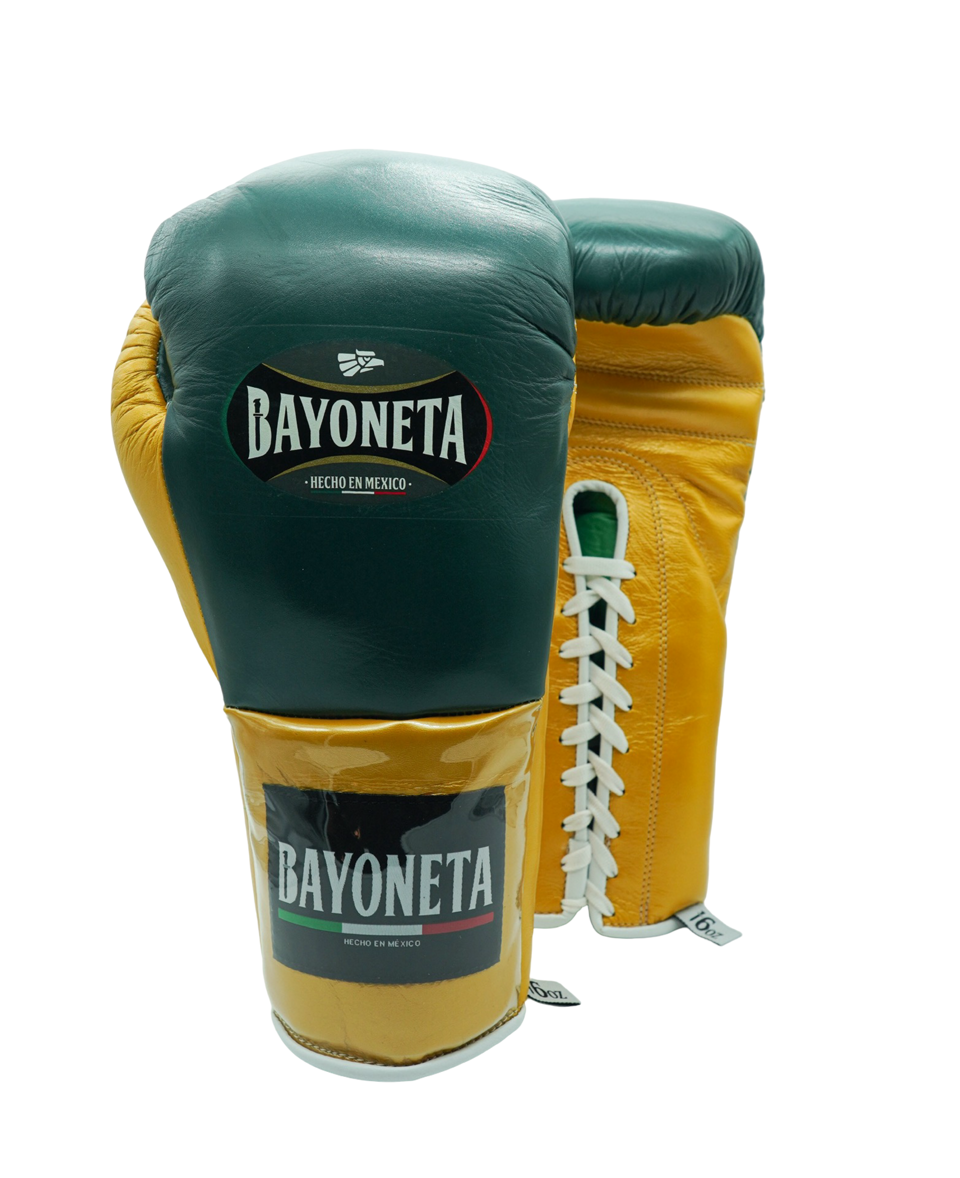 Bayoneta MX Horse Hair Fight Gloves - Pine Green/ Caramel Gold