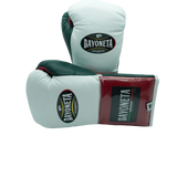 Bayoneta MX Horse Hair Gloves - White/ Red/ Pine Green