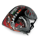 Bayoneta Professional Headgear with Cheeks - Exclusive Custom “Savage Tiger” Hand Painted  - Gray/ Orange