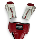 Sparring set - Red/ White/ Metallic English Gold