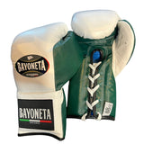 Bayoneta MX Latex Gloves - White/ Pine Green