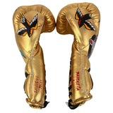 Bayoneta PuLat Guantes de Entrenamiento - Exclusivos personalizados "Caricatura Creed" pintados a mano - Blanco