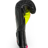 Bayoneta Premium PuLat Horse Hair Gloves - Black/ Neon Pink/ Neon Yellow