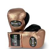Bayoneta MX Horse Hair Fight Gloves -  Metallic Rose Gold/ Black