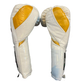 Bayoneta MX Horse Hair Gloves - White/ Caramel Gold