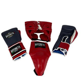 Full Sparring Set - Blue Indigo/ red
