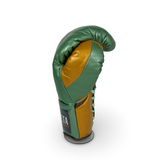 Bayoneta MX Horse Hair Fight Gloves - Metallic Sage Green/ Caramel Gold