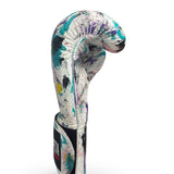 Bayoneta PuLat Gloves - Exclusive Custom “Color Riot” Hand Painted - White