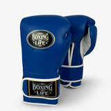 No Boxing No Life Training Gloves - Blue/ White