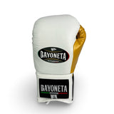 Bayoneta MX Latex Fight Gloves  - White/ Black/ Caramel Gold