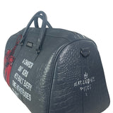Bayoneta Sports Bag - Exclusive Custom "Boxing Theme" Hand Painted - Dark Gray