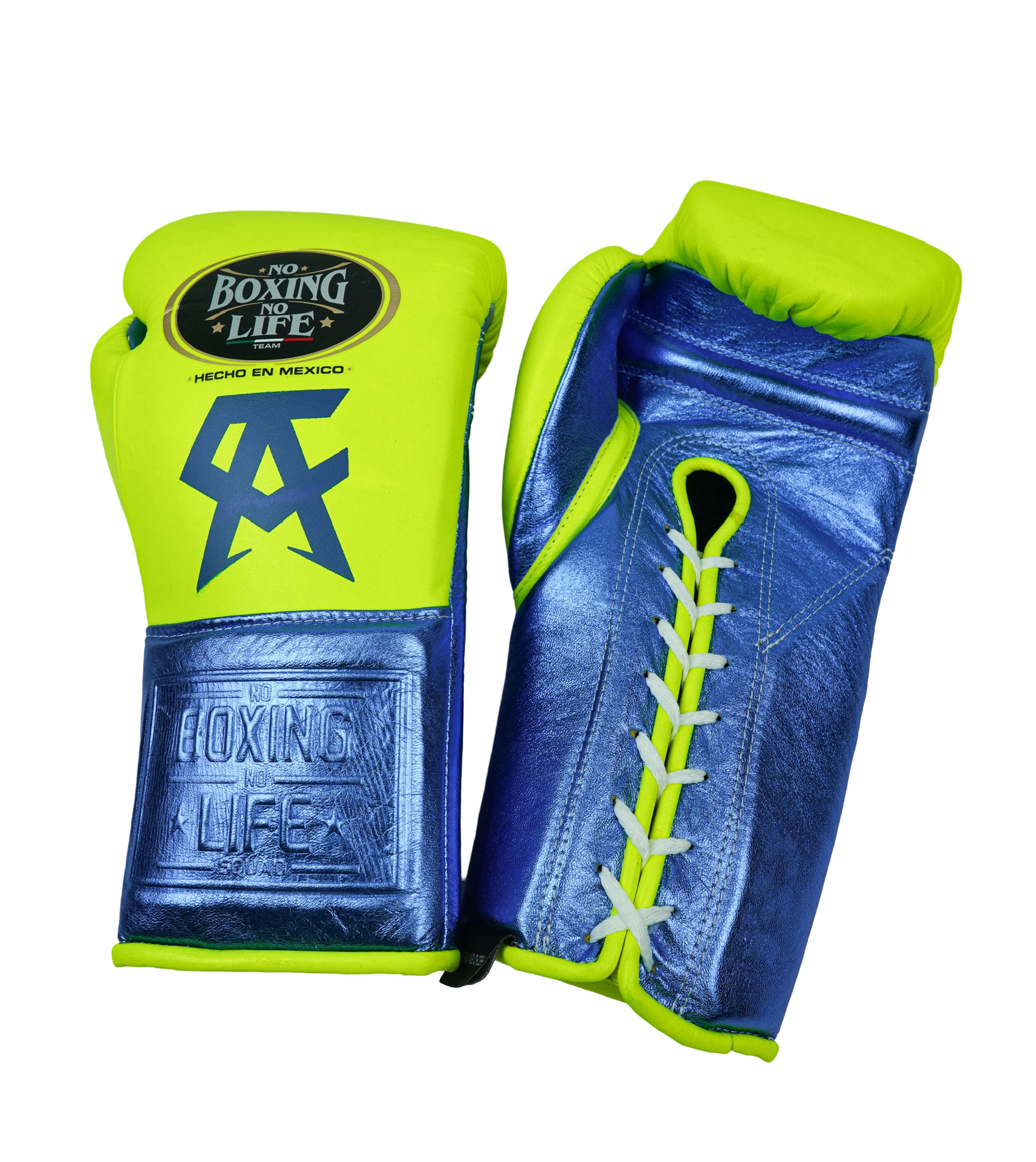 No Boxing No Life Training Gloves - Canelo Edition - Neon Yellow
