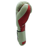 Bayoneta Premium PuLat Horse Hair Gloves - Cream/ Metallic Red Snake finish