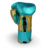 Guantes de pelo de caballo Bayoneta Premium PuLat - Dorado/ Aqua Metálico