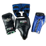 Full Sparring Set - Black/ Metallic Royal Blue/ Silver/ Gray/ Electric Blue
