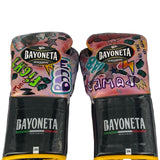 Bayoneta Premium PuLat Horse Hair Gloves - Exclusive Custom "Pop Art" Hand Painted - Yellow/ Black