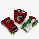 Sparring set - Multilayer - Red/ White/ Metallic Green/ Metallic Gold
