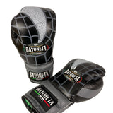 Bayoneta PuLat Gloves - Exclusive Custom "Spiderman Symbiote" Hand Painted - Black/ Gray