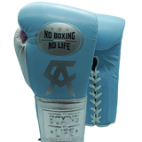 No Boxing No Life Training Gloves - Canelo Edition - Sky Blue/ Silver/ Pink