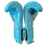 Bayoneta Premium Multilayer Horse Hair Gloves - Sky Blue/ Rose Gold