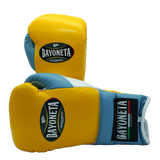 Bayoneta Premium Guantes Multicapa + HH - Amarillo/ Azul Cielo/ Blanco