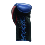 Bayoneta Premium MX - Guantes de Entrenamiento de Látex - Desigual Negro/ Azul Real/ Rojo