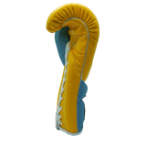 Bayoneta Premium Guantes Multicapa + HH - Amarillo/ Azul Cielo/ Blanco
