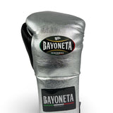 Bayoneta Premium PuLat Horse Hair Gloves - Metallic Silver/ Black
