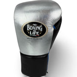 No Boxing No Life Guantes de Entrenamiento - Marrón Metálico/ Blanco/ Dorado Metálico