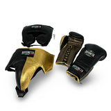 Full Sparring Set - Black/ Metallic Gold/ Metallic Cedar Brown