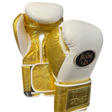 No Boxing No Life Training Gloves - White/ Gold