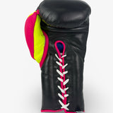 Bayoneta Premium PuLat Horse Hair Gloves - Black/ Neon Pink/ Neon Yellow