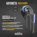 Bayoneta PuLat Guantes de Entrenamiento - Blanco/ Azul Real Metálico