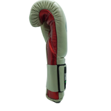 Bayoneta Premium PuLat Horse Hair Gloves - Cream/ Metallic Red Snake finish