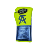 No Boxing No Life Training Gloves - Canelo Edition - Neon Yellow/ Metallic Blue