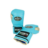 Bayoneta Premium Multilayer Horse Hair Gloves - Sky Blue/ Rose Gold