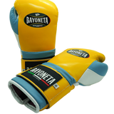 Bayoneta Premium Guantes Multicapa + HH - Amarillo/ Azul Cielo/ Blanco