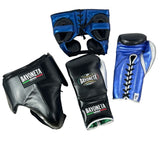 Full Sparring Set - Black/ Metallic Royal Blue/ Silver/ Gray/ Electric Blue