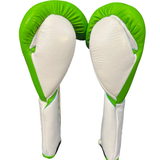 No Boxing No Life Guantes de Entrenamiento - Verde Azulado Metálico/ Blanco