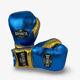 Bayoneta Premium Multilayer Horse Hair Gloves - Metallic Blue/ Metallic Gold