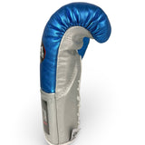 Bayoneta MX Horse Hair Gloves - Metallic Blue/ Metallic Silver