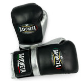 Bayoneta Premium Multilayer Horse Hair Gloves - Black/ Metallic Silver/ Pearl White