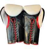 No Boxing No Life Guantes de Entrenamiento - Verde Azulado Metálico/ Blanco