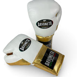 Bayoneta Premium PuLat Horse Hair Gloves - White/ Metallic Gold