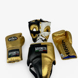 Full Sparring Set - Metallic Gold/ White/ Black