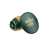 No Boxing No Life Precision Mitts - Metallic Gold/ Pine Green